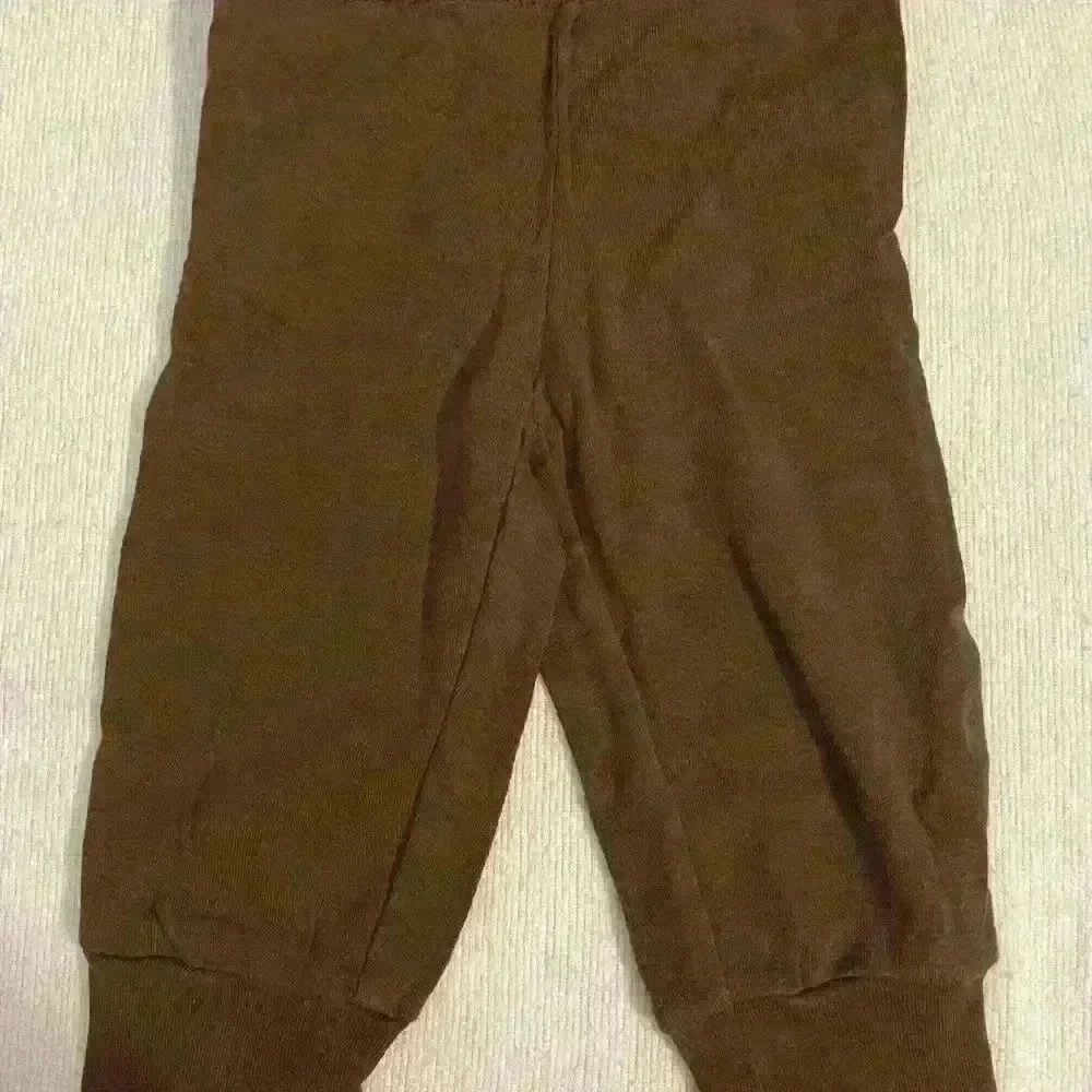Carter's Pink Cardigan with ruffled button front, w/ Brown pants , 6 months